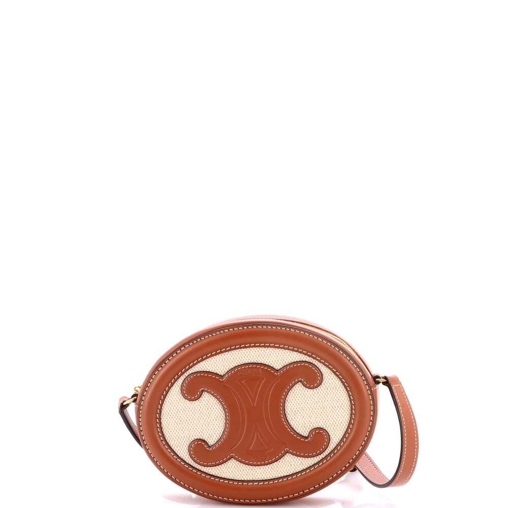 Celine Triomphe Oval Crossbody Bag #244991C15B - Picture 3 of 7